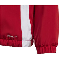adidas chubasquero y chaquetones entrenamiento fútbol niño TIRO24 ROJO vista detalle