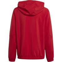 adidas chubasquero y chaquetones entrenamiento fútbol niño TIRO24 ROJO vista trasera