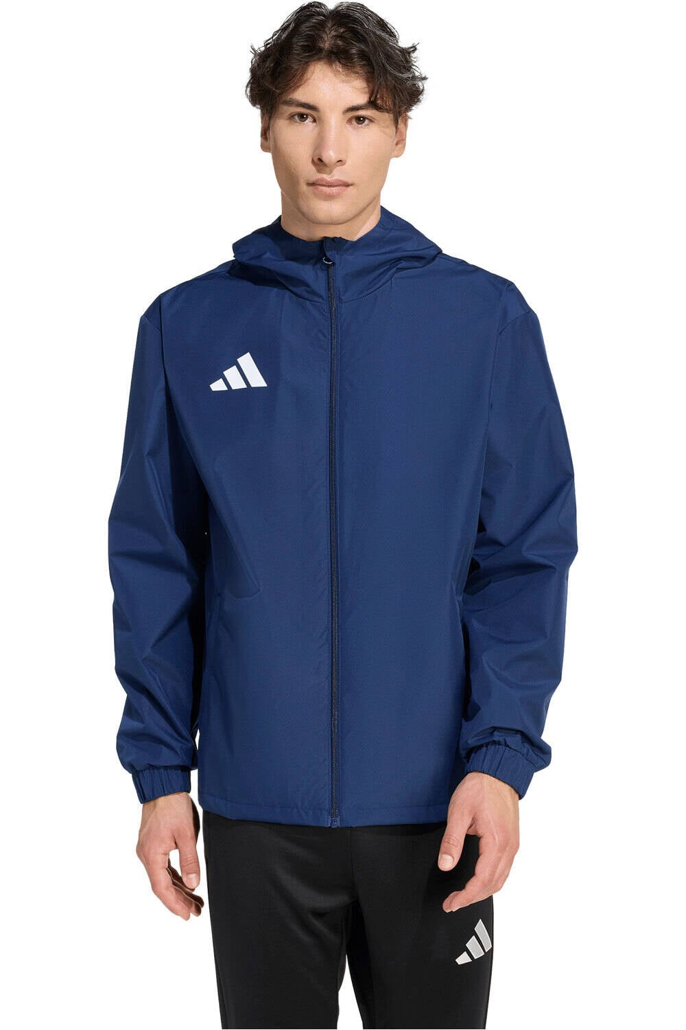 adidas chubasqueros y chaquetones entrenamiento fútbol ENTRADA26 AZUL vista frontal