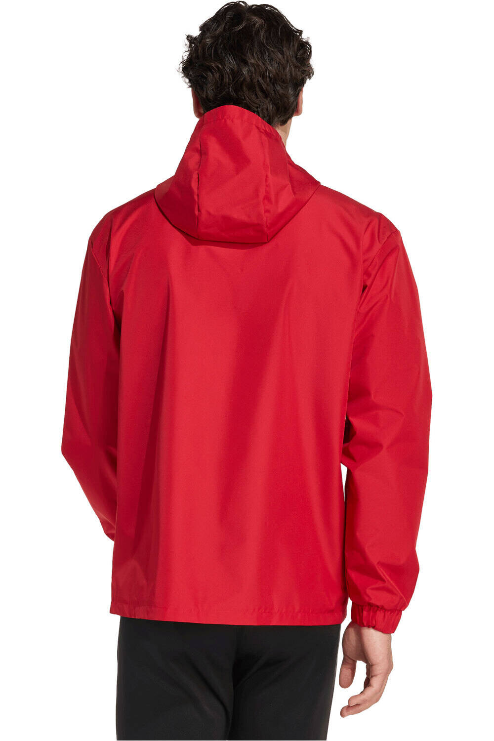 adidas chubasqueros y chaquetones entrenamiento fútbol ENTRADA26 ROJO vista trasera