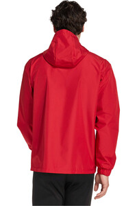 adidas chubasqueros y chaquetones entrenamiento fútbol ENTRADA26 ROJO vista trasera