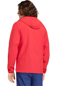 adidas chubasqueros y chaquetones entrenamiento fútbol ESPAÑA MUNDIAL 2026 TIRO TRAVEL ROJO vista trasera