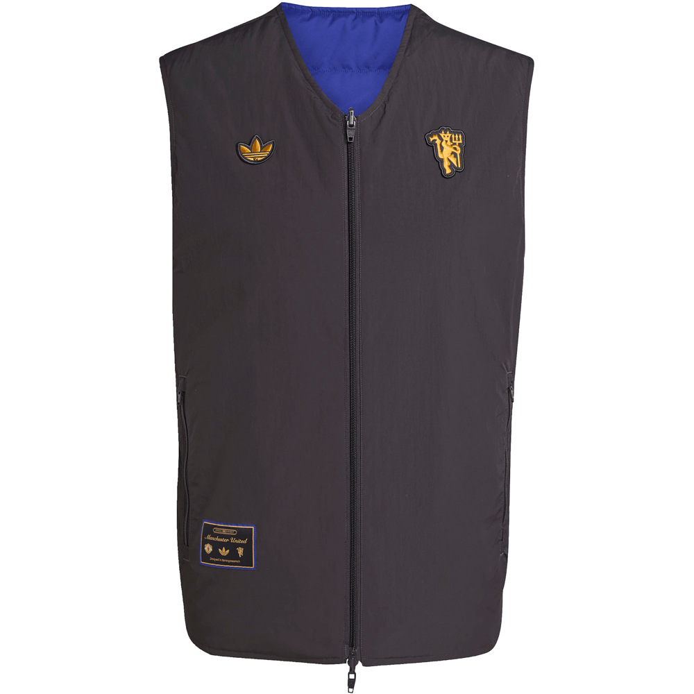 adidas chubasqueros y chaquetones entrenamiento fútbol MANCHESTER U TERRACE ICONS NEGRO 04