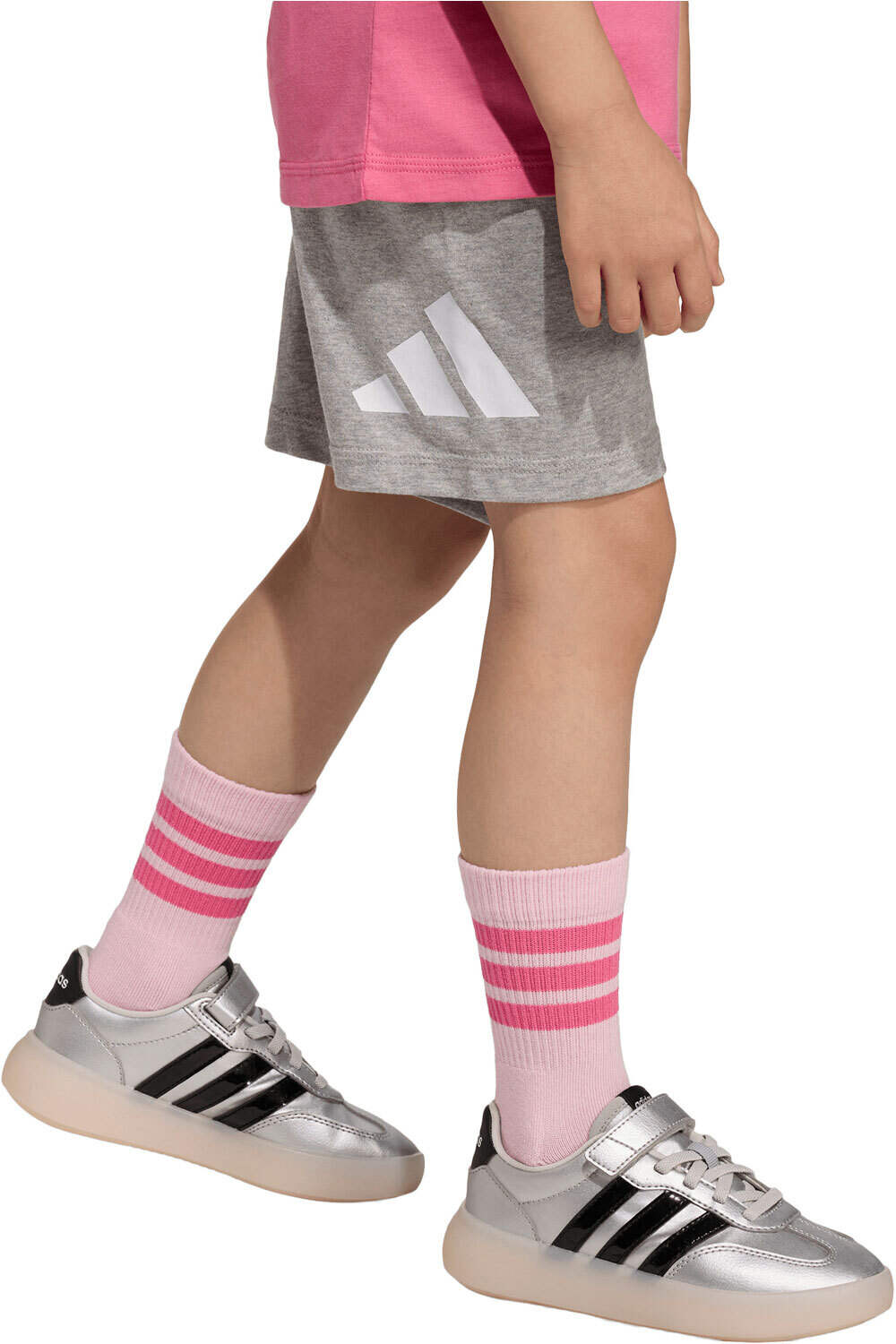 adidas conjunto junior ESSENTIALS SET ROSA 04