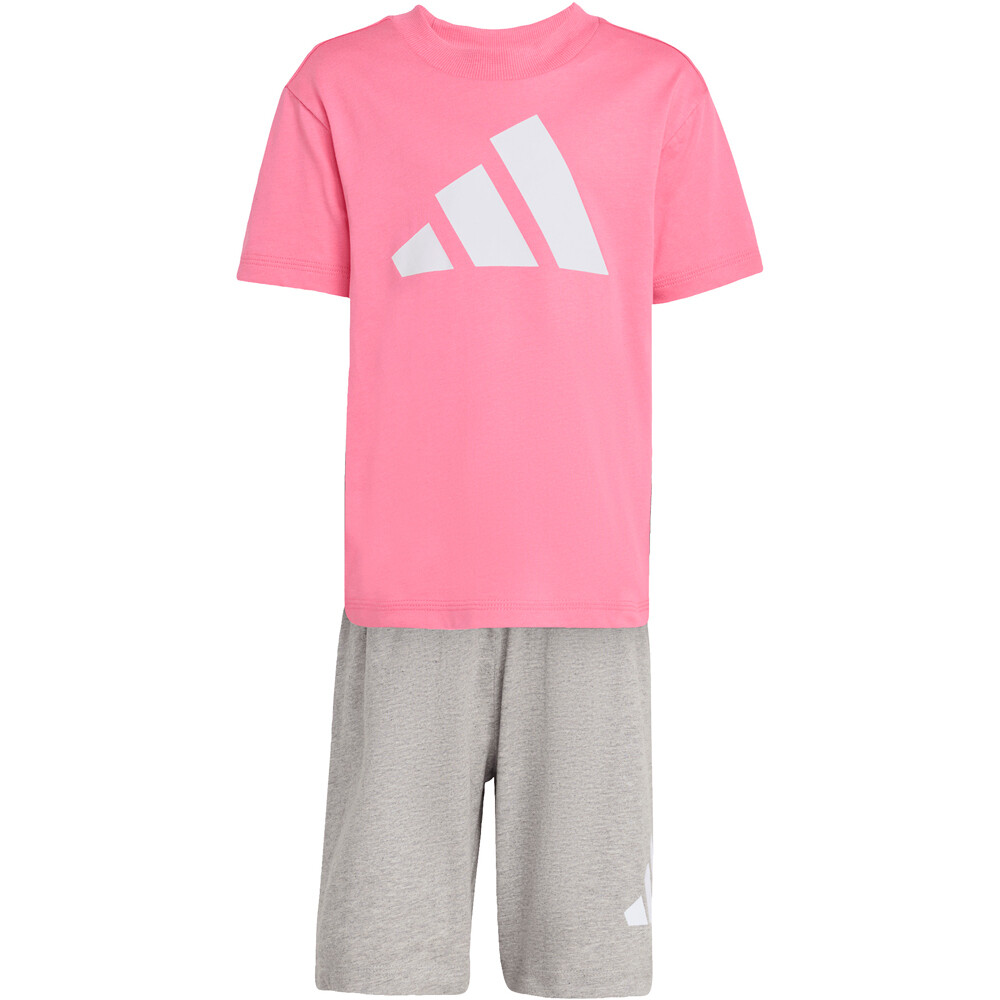 adidas conjunto junior ESSENTIALS SET ROSA 05