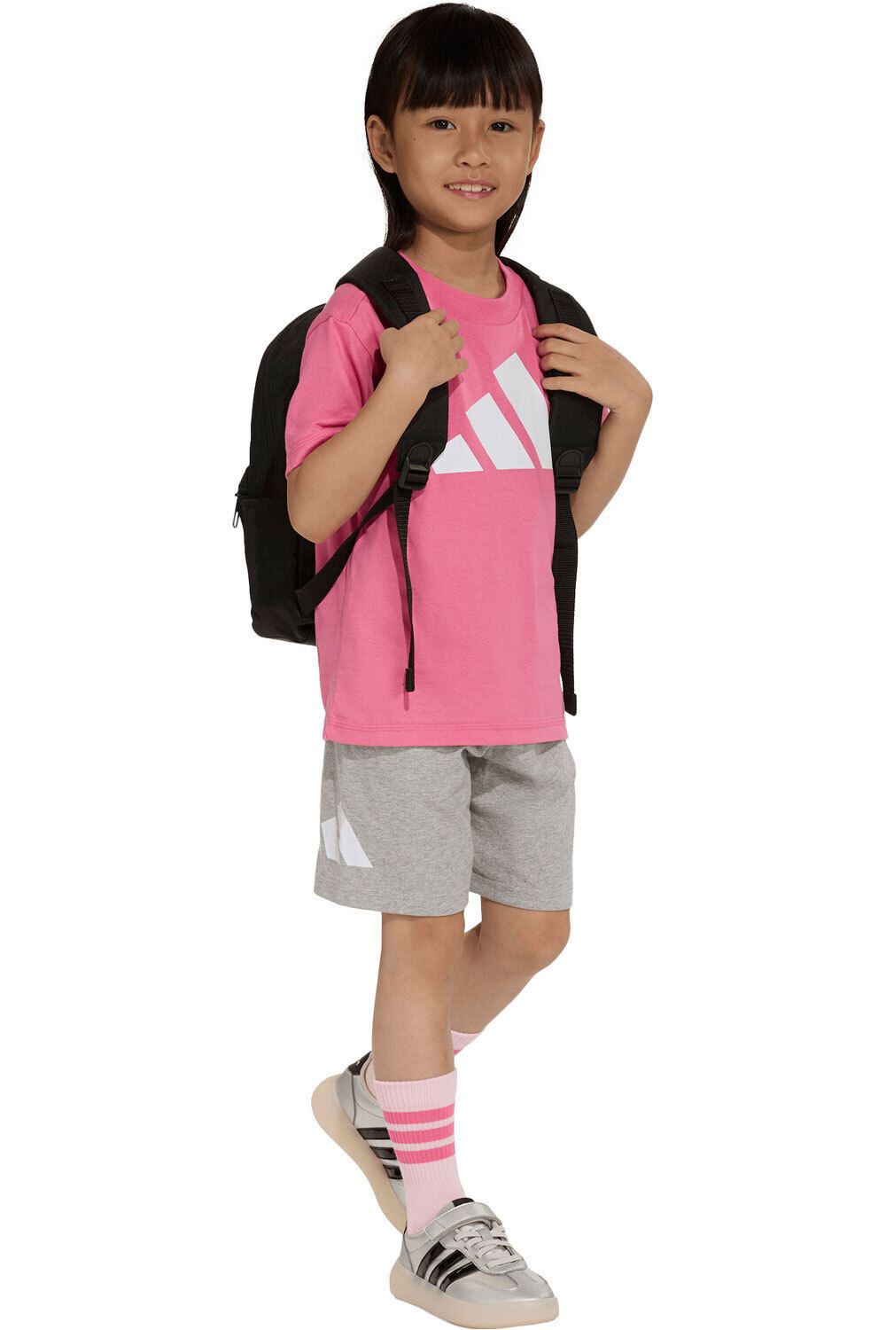 adidas conjunto junior ESSENTIALS SET ROSA vista detalle