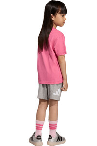 adidas conjunto junior ESSENTIALS SET ROSA vista trasera