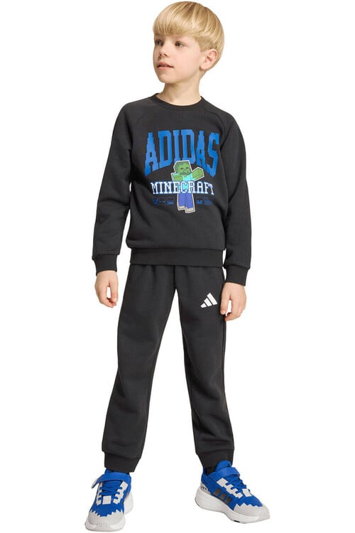 adidas conjunto junior MINECRAFT NEGRO