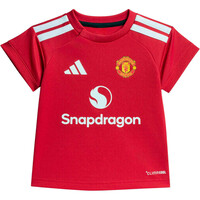 adidas equipación fútbol niño MANCHESTER UNITED 26/27PRIMERA EQUIPACION ROJO vista trasera