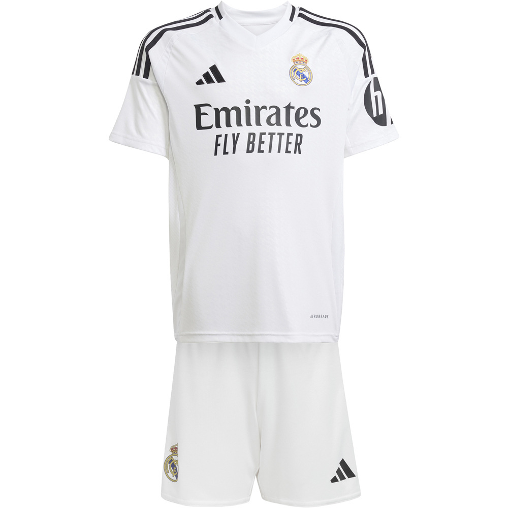 adidas equipación fútbol niño REAL MADRID 24/25 PRIMERA EQUIPACION  05