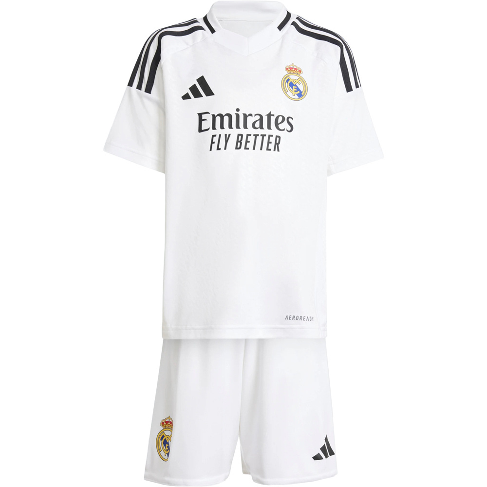 adidas equipación fútbol niño REAL MADRID 24/25 PRIMERA EQUIPACION  vista frontal
