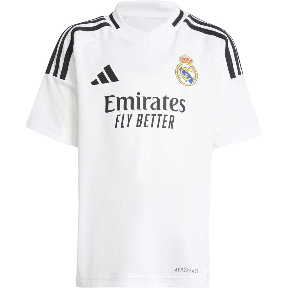 adidas equipación fútbol niño REAL MADRID 24/25 PRIMERA EQUIPACION  vista trasera
