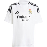 adidas equipación fútbol niño REAL MADRID 24/25 PRIMERA EQUIPACION  vista trasera