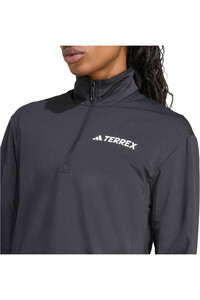 adidas forro polar mujer TERREX MULTI CLIMAWARM NEGRO vista detalle