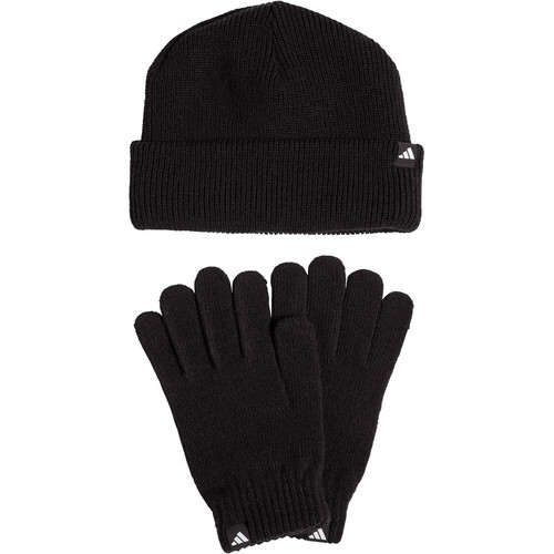 adidas gorro de lana GLOVE + BEANIE PACK NEGRO