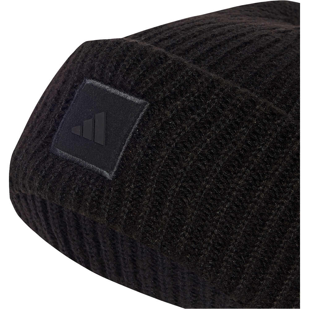 adidas gorro de lana WIDE CUFF BEANIE NEGRO 02