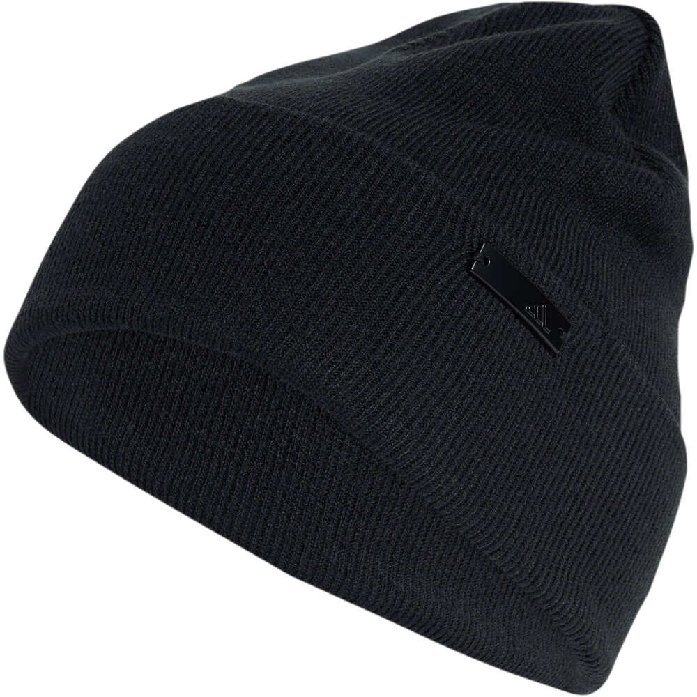 adidas gorro esquí hombre TONAL BEANIE NEGRO vista frontal