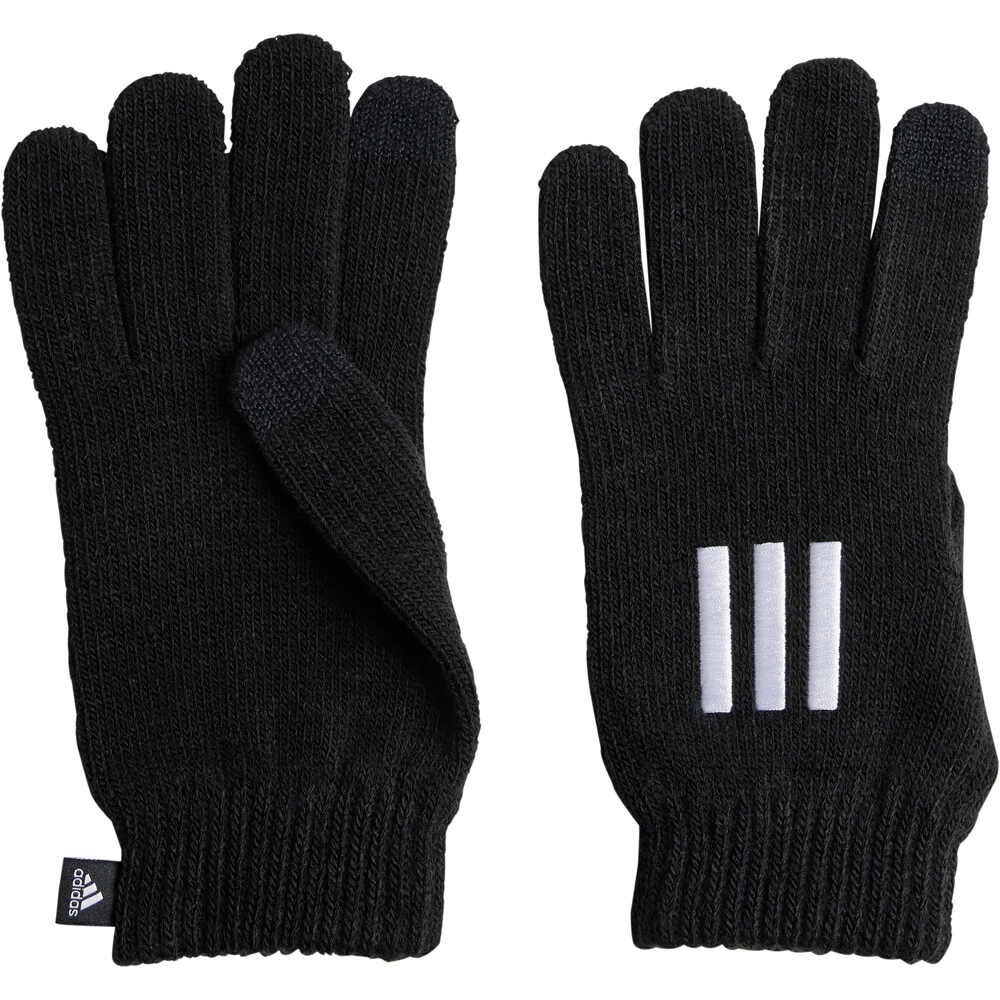adidas guante moda hombre 3 STRIPES NEGRO vista frontal