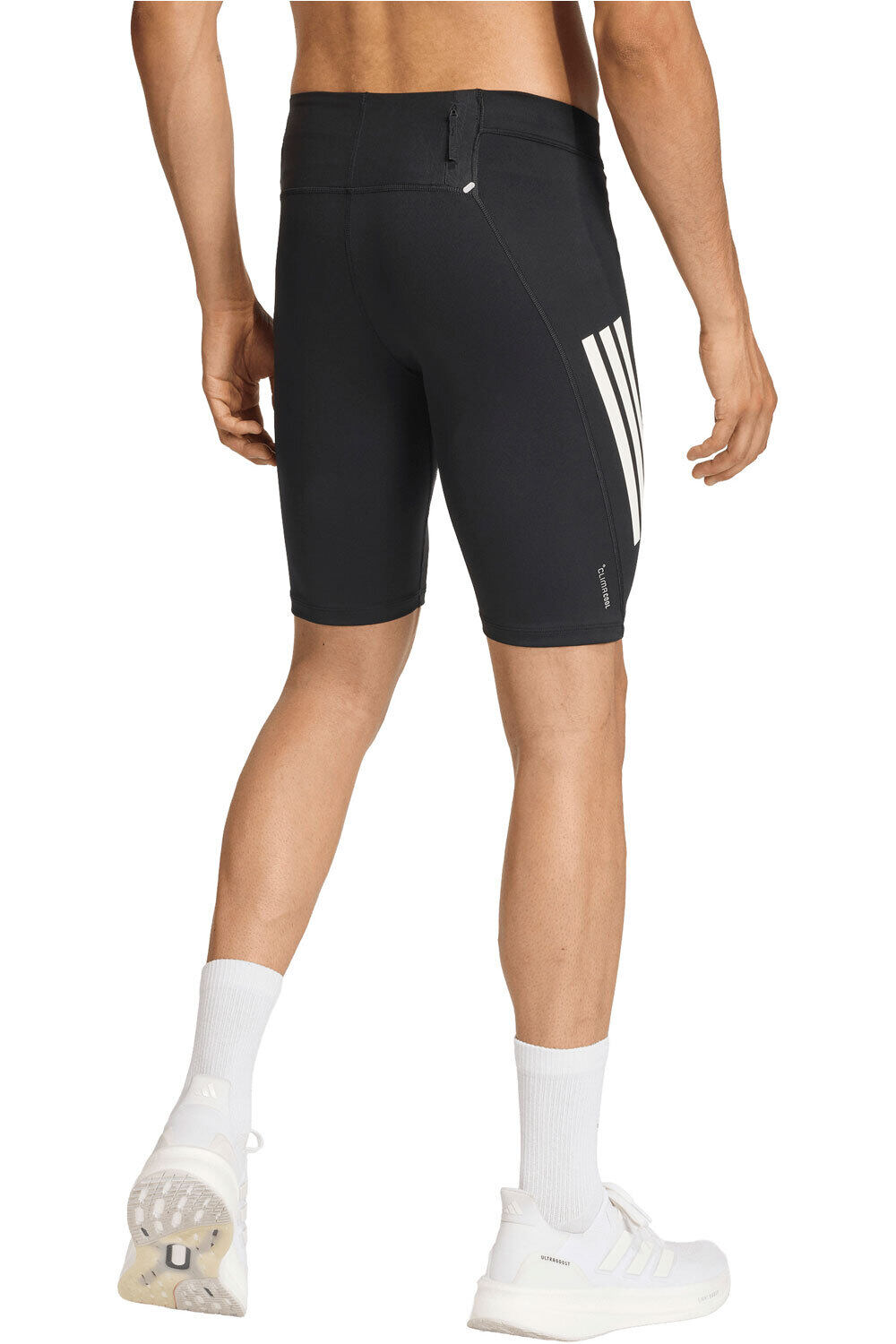 adidas malla corta running hombre ADI365 NEGRO vista trasera
