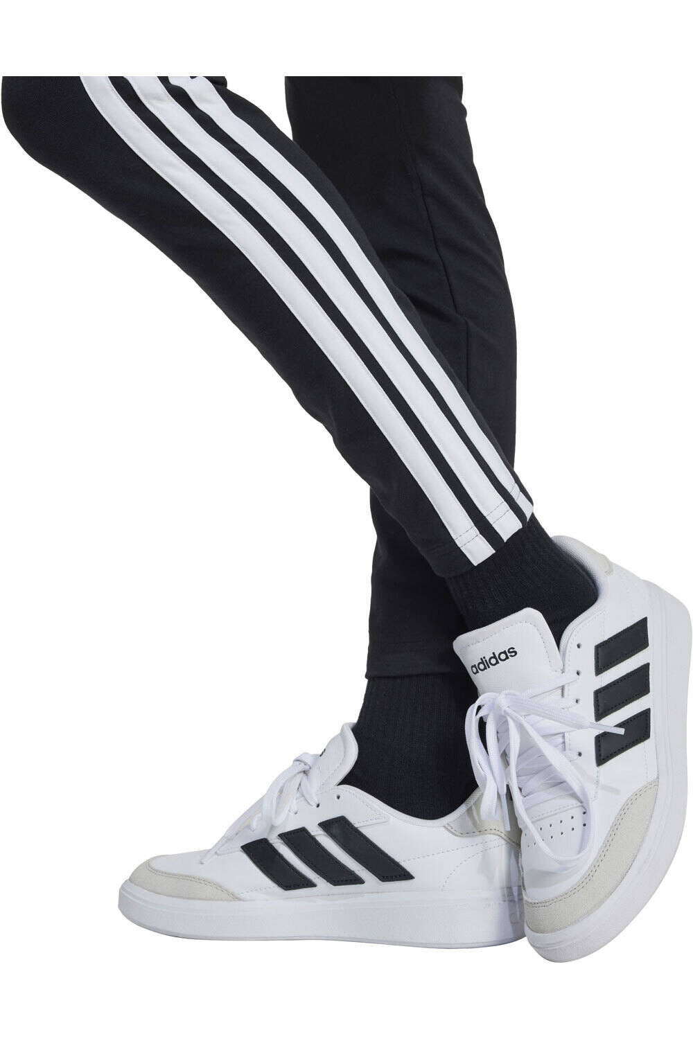 adidas malla larga niña ESSENTIALS 3 STRIPES NEGRO vista detalle