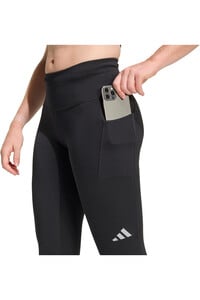 adidas malla larga running mujer CLIMACOOL ADI365 3 STRIPES NEGRO 03