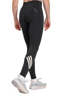 adidas malla larga running mujer CLIMACOOL ADI365 3 STRIPES NEGRO vista trasera