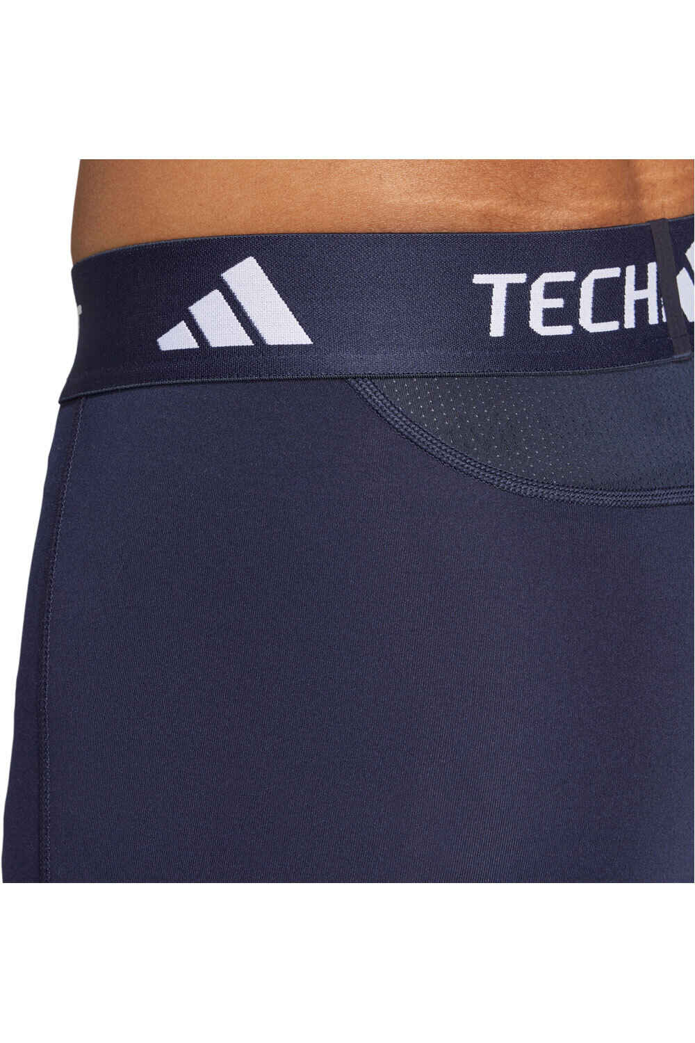 adidas mallas cortas fitness hombre TECHFIT COMPRESSION TRAINNING AZUL vista detalle