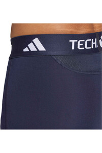 adidas mallas cortas fitness hombre TECHFIT COMPRESSION TRAINNING AZUL vista detalle