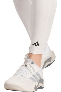 adidas mallas largas fitness hombre TECHFIT COMPRESSION LONG BLANCO vista detalle