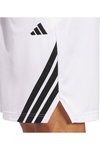 adidas pantalón baloncesto LEGENDS 3 STRIPES BLANCO 03
