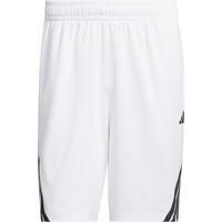 adidas pantalón baloncesto LEGENDS 3 STRIPES BLANCO 04