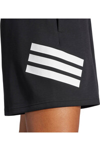 adidas pantalón corto deporte mujer FUTURE ICONS THREE STRIPES NEGRO 03