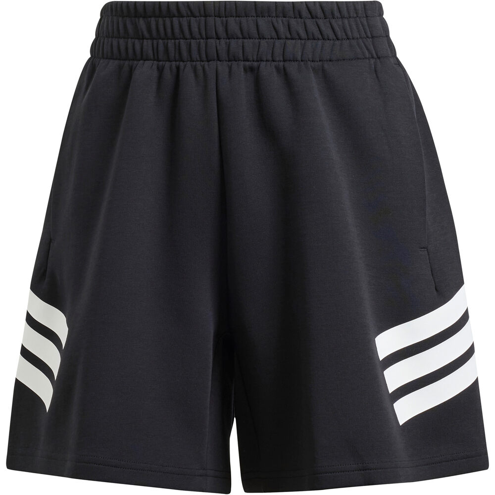 adidas pantalón corto deporte mujer FUTURE ICONS THREE STRIPES NEGRO 05