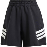 adidas pantalón corto deporte mujer FUTURE ICONS THREE STRIPES NEGRO 05