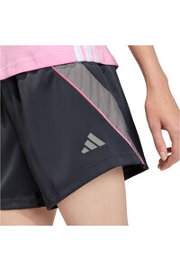 adidas pantalón corto deporte mujer STADIUM GRIS vista detalle
