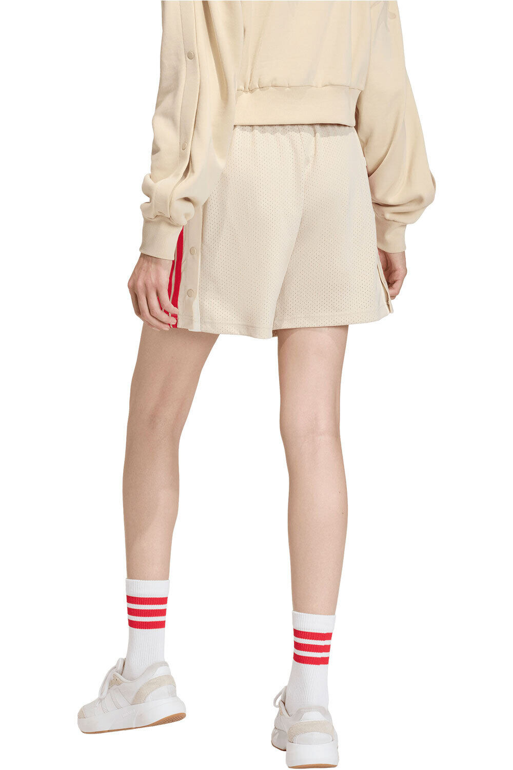 adidas pantalón corto deporte mujer STADIUM MARRON vista trasera