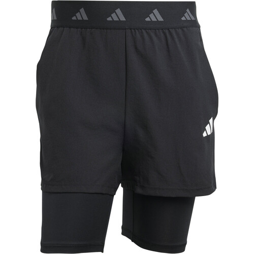 adidas pantalón corto fitness hombre GYM+ 2IN NEGRO