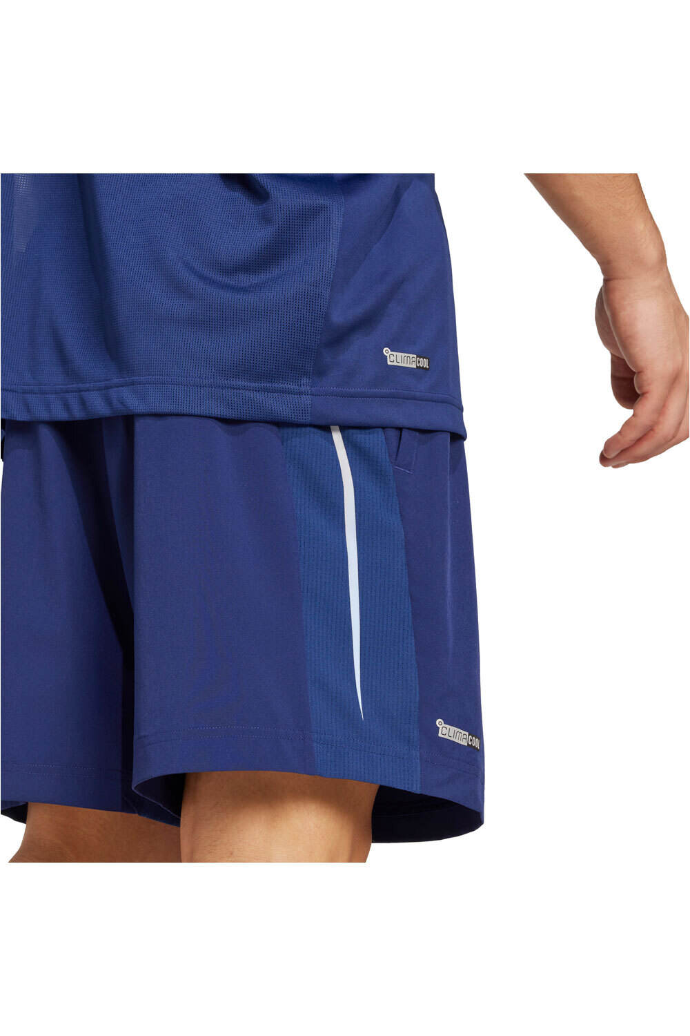 adidas pantalón corto fitness hombre TECH APPAREL AZUL 03