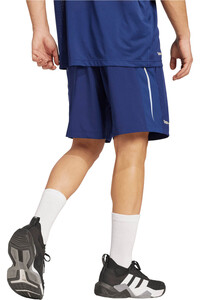 adidas pantalón corto fitness hombre TECH APPAREL AZUL vista trasera