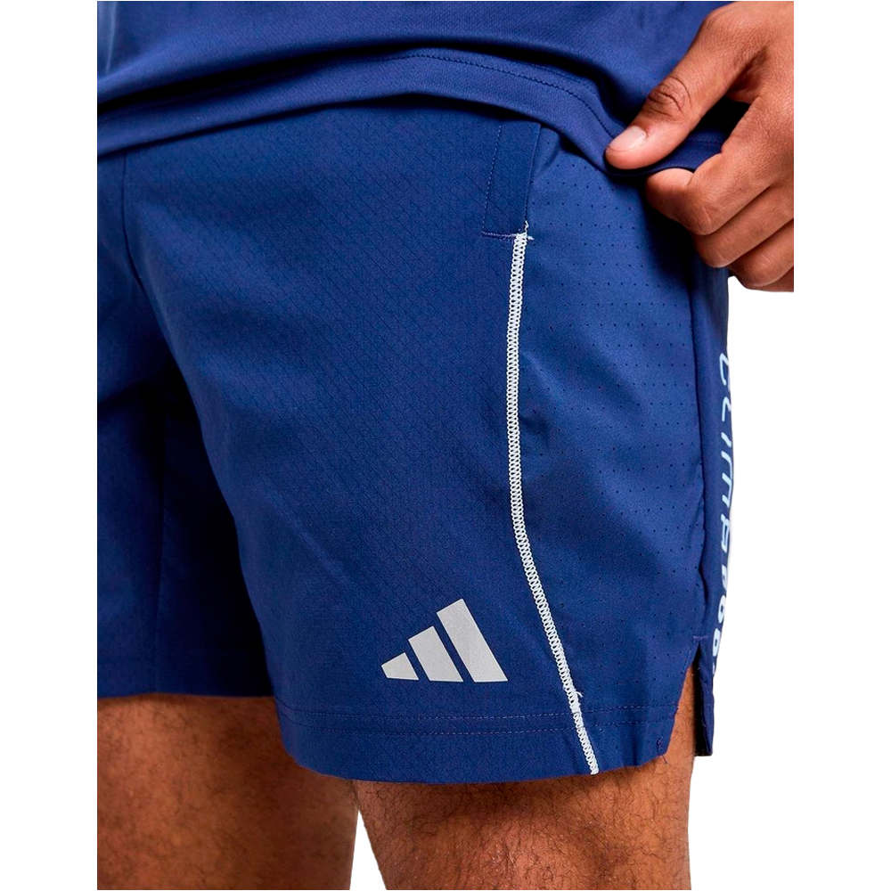 adidas pantalón corto fitness hombre TECH APPAREL CLIMACOOL AZUL 03