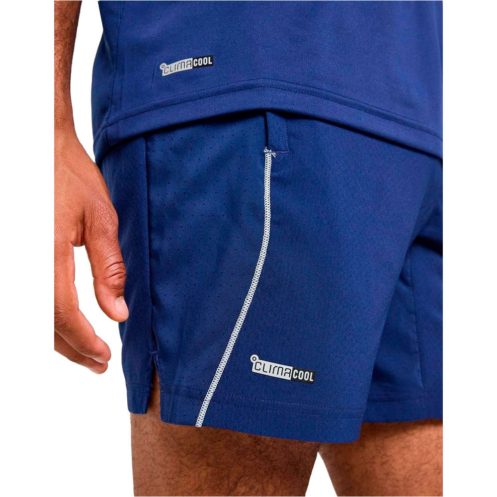 adidas pantalón corto fitness hombre TECH APPAREL CLIMACOOL AZUL 04