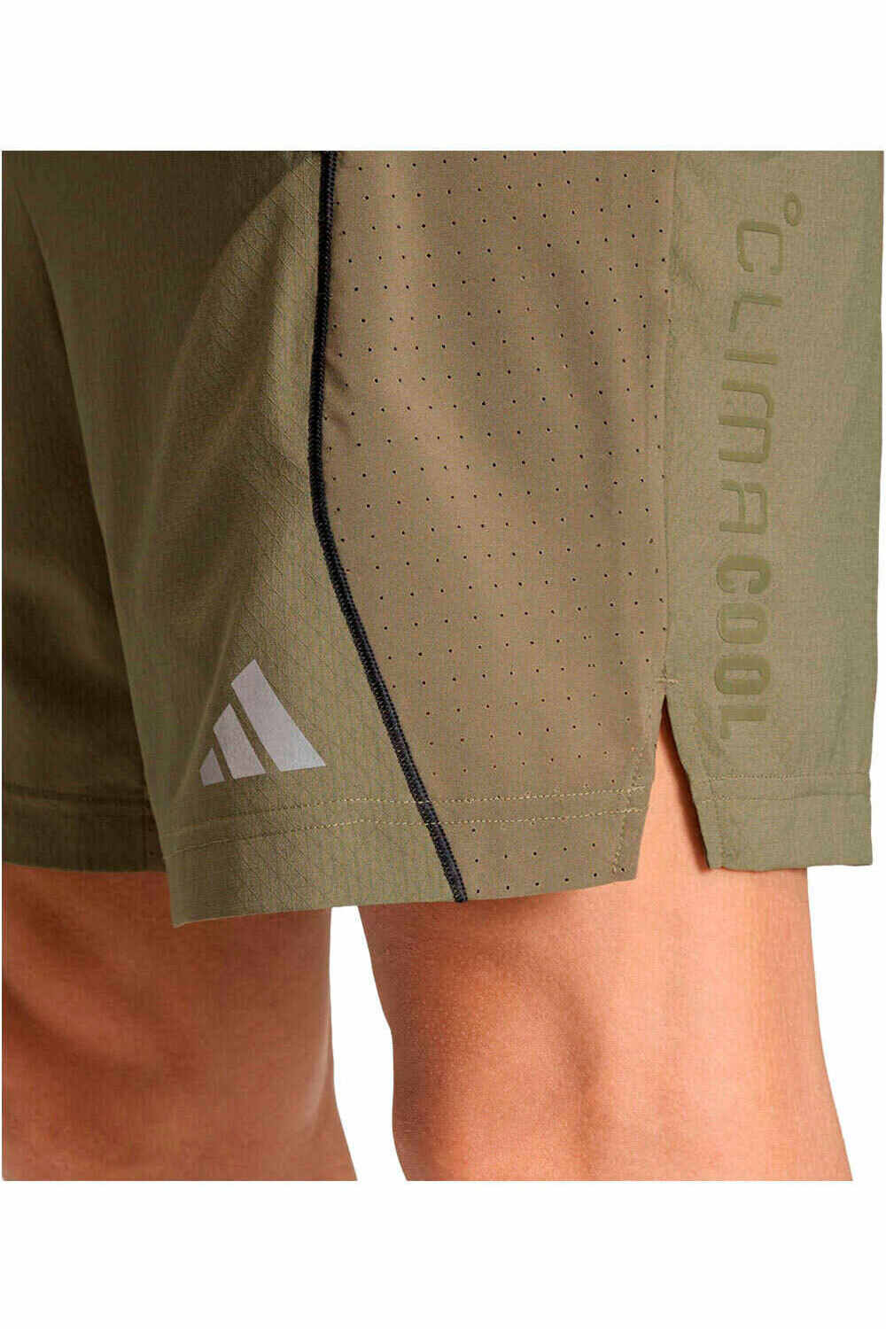 adidas pantalón corto fitness hombre TECH APPAREL CLIMACOOL VERDE 03
