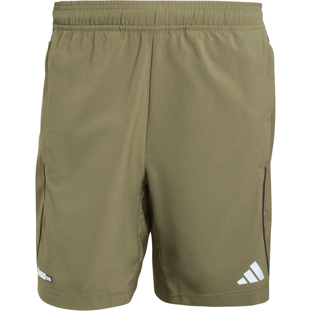 adidas pantalón corto fitness hombre TECH APPAREL CLIMACOOL VERDE 04