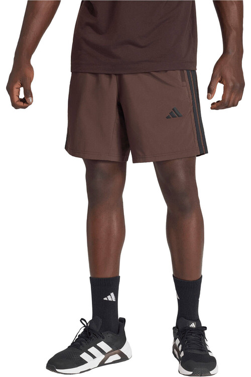 ADIDAS WORKOUT ESSENTIALS BASE 3 STRIPES marron