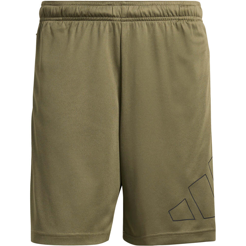 adidas pantalón corto fitness hombre WORKOUT ESSENTIALS BASE BIG LOGO VERDE 04