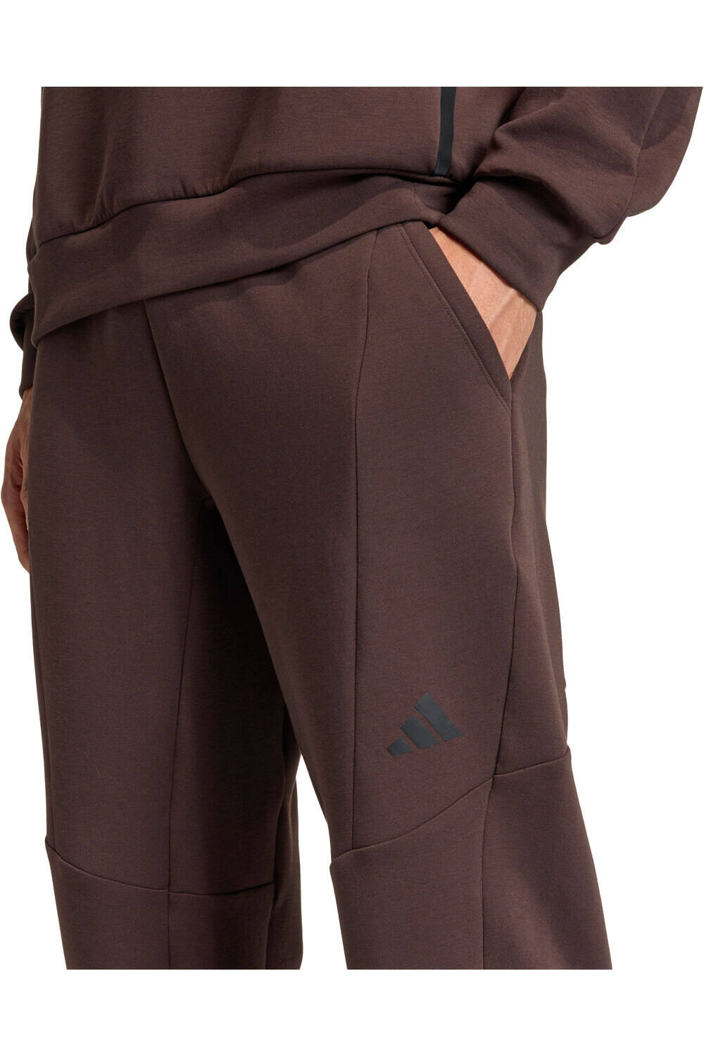 adidas pantalon fitness hombre D4T WORKOUT KNIT MARRON 03