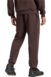 adidas pantalon fitness hombre D4T WORKOUT KNIT MARRON vista trasera