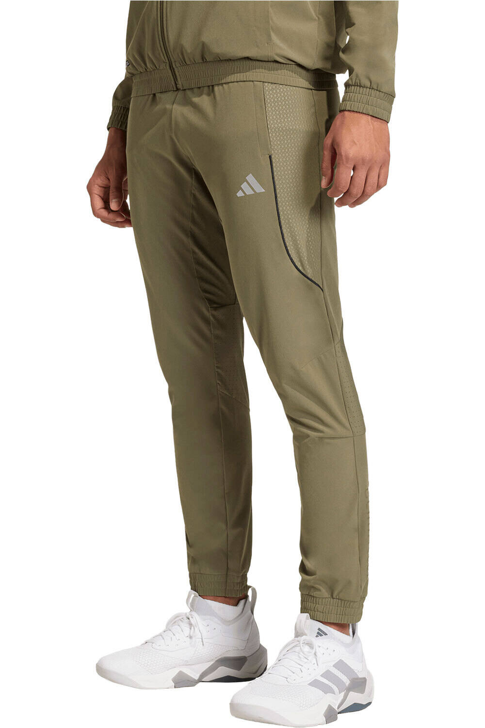 adidas pantalon fitness hombre TECH APPARELPANT VERDE vista frontal