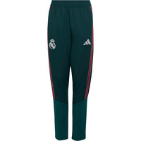 adidas pantalón futbol niño REAL MADRID 26/27 PREMATCH NEGRO vista frontal
