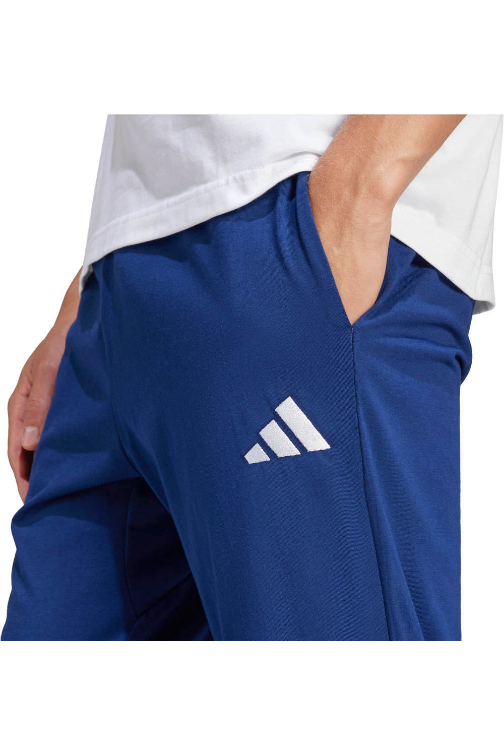 adidas pantalón hombre ESSENTIALS SMALL LOGO SINGLE AZUL 03